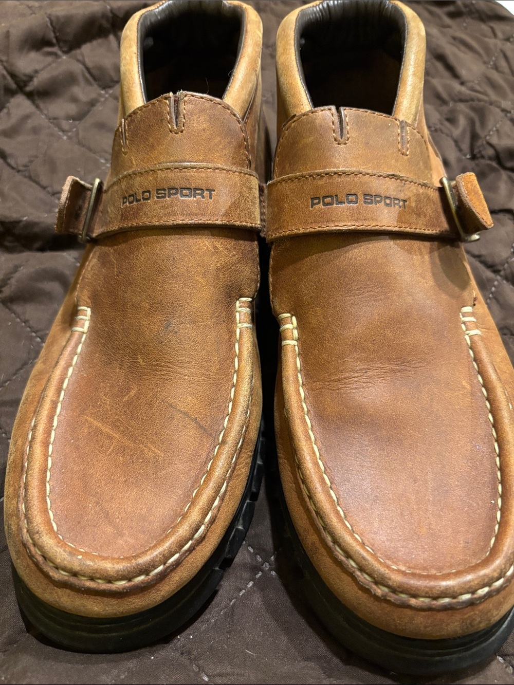 Polo by Ralph Lauren Tan Leather Slip-Ons
